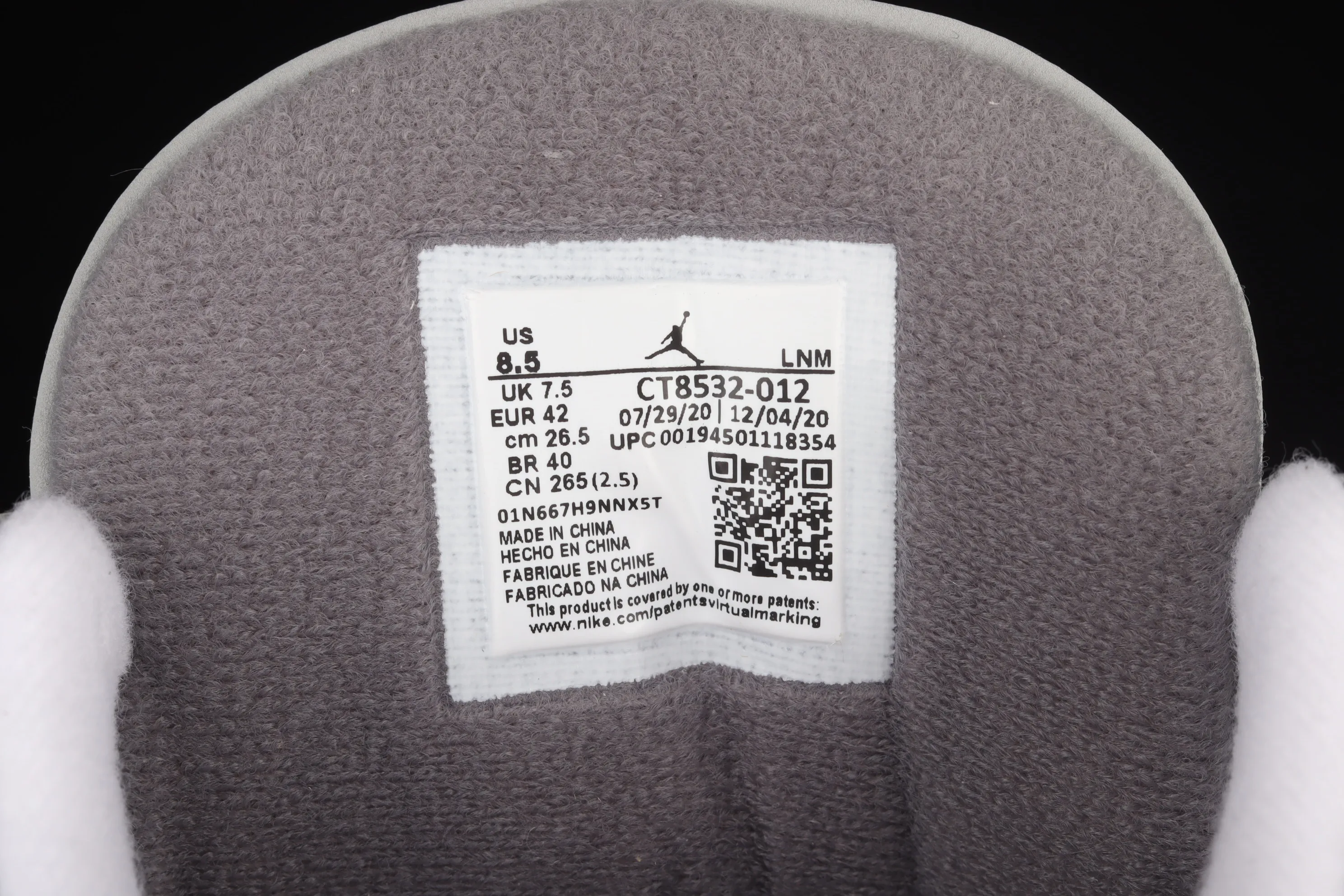 All categories Air Jordan Jordan series basketball shoes Air Jordan 3 #ZG version Air Jordan 3 Retro "Cool Grey" AJ3 Joe 3 cool gray basketball shoes CT8532-012